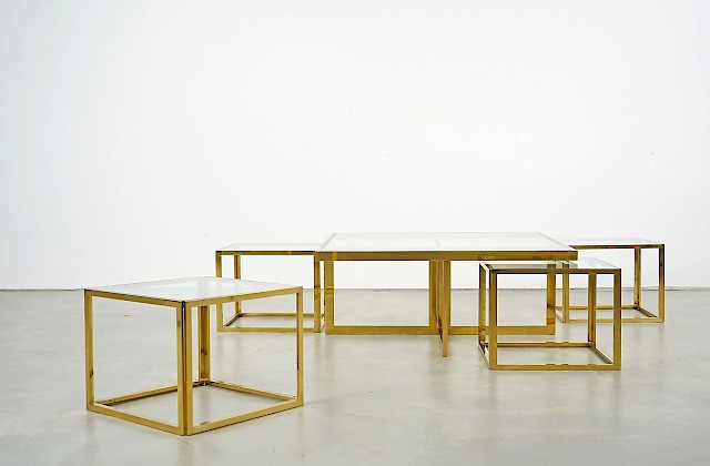 Full Brass Coffee Table