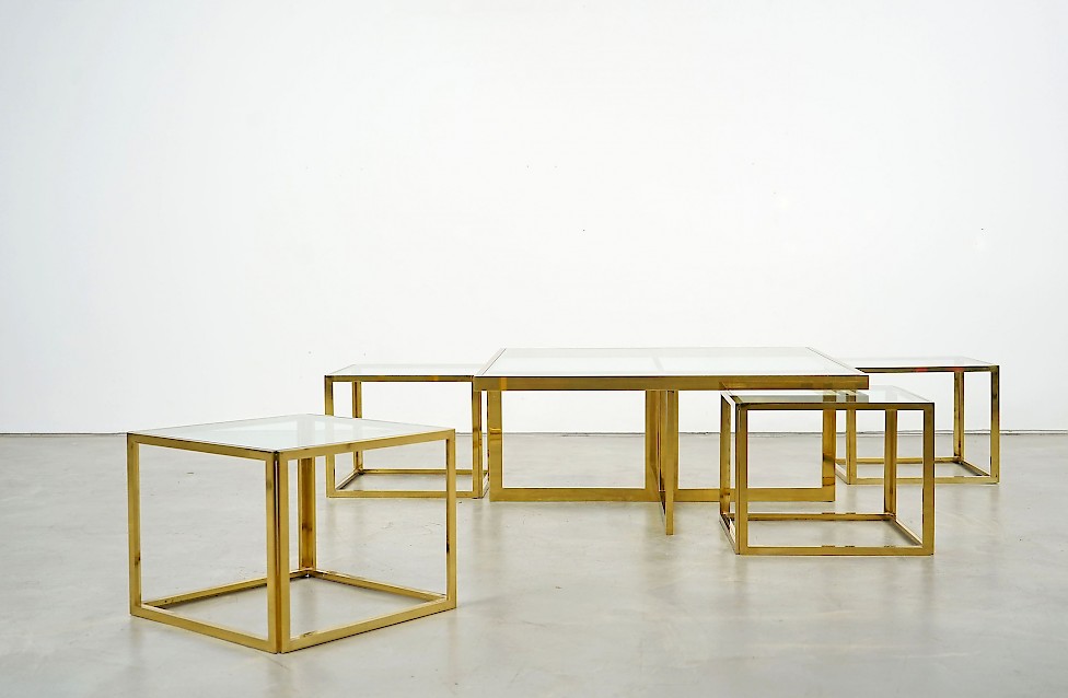 Full Brass Coffee Table