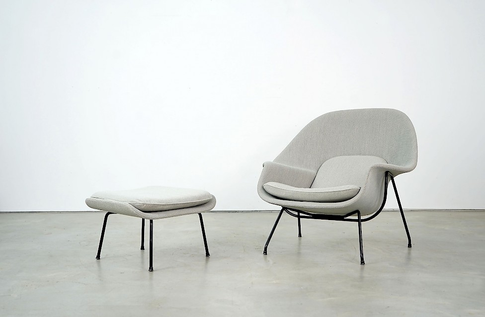 Womb Chair und Ottomane von Eero Saarinen