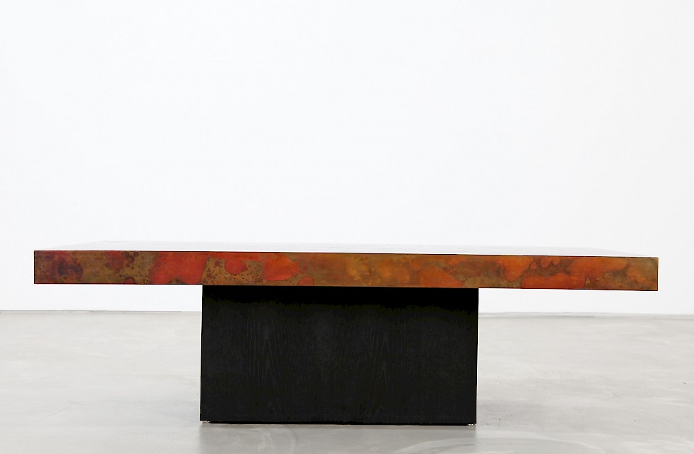 Copper Coffee Table by Bernhard Rohne