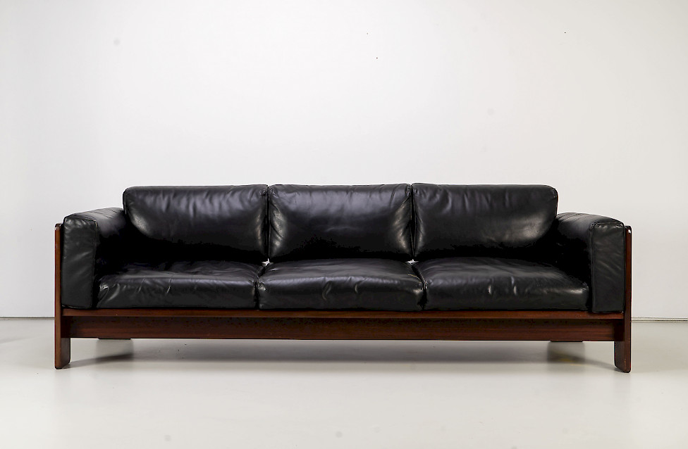 1960er Leder Sofa "Bastiano"