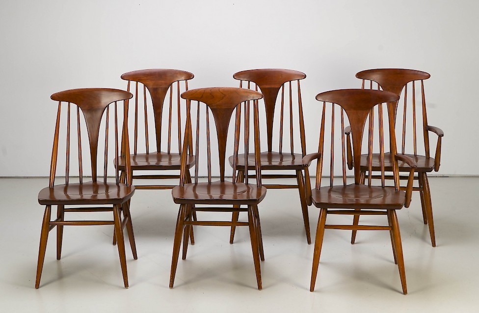 Set of Six Dining Chairs by Heywood Wakefield